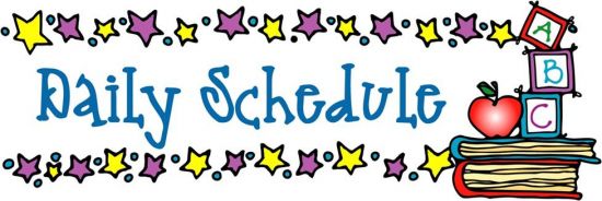 School Schedule Clipart - Clipart Suggest